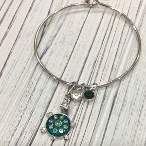 Turtle Charm Bracelet Silver-Tone
